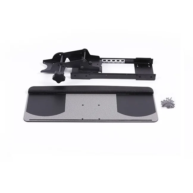 Cheap Price Metal Material Office Working Adjustable Height 120MM Ergonomic Keyboard Tray
