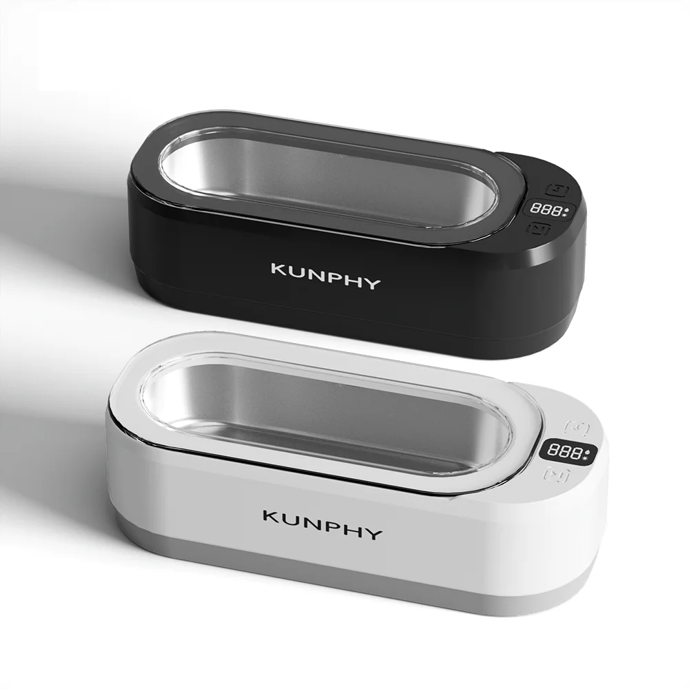 New Smart Digital Ultrasonic Cleaner Jewellery Dentures Glasses Multifunctional Household Electric Power Source Car Outdoor Use