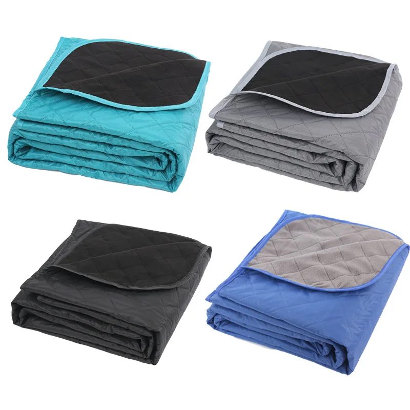Outdoors Waterproof Throw Blanket Fleece Stadium Windproof Mat for Boat Traveling Camping Machine Washable