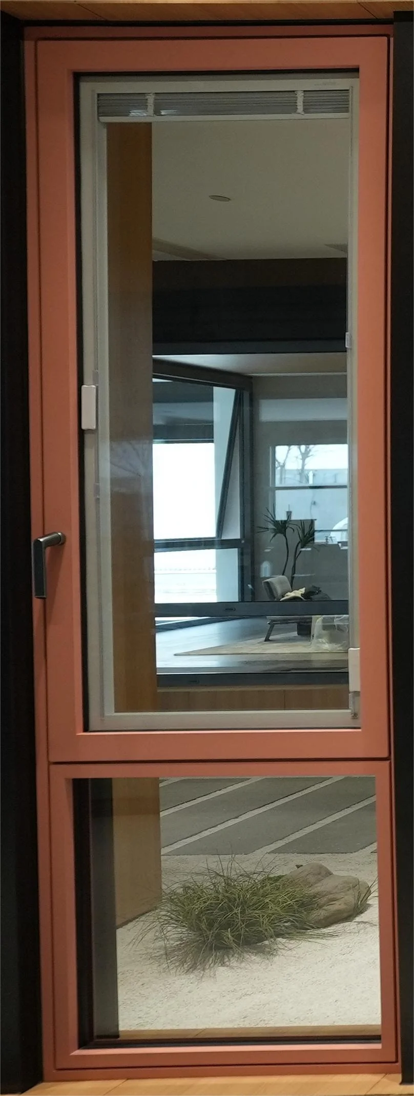 Customized inward opening and inward receding Windows in a variety of color and size options for high-end customization