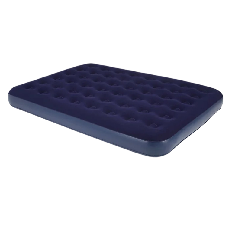 
Wholesale customized mattress adult travel flocked camping indoor use inflatable air bed mattress with lazyback 
