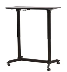Ergonomic Pneumatic Two Legs Height Adjustable Office Desk Working Table Standing Home Office Desk