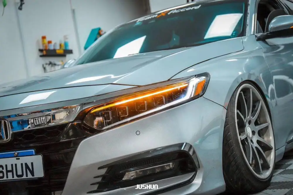  Полный светодиодный Поворотный Светильник для HONDA Accord 10 gernareation 2018-2019 светодиодная