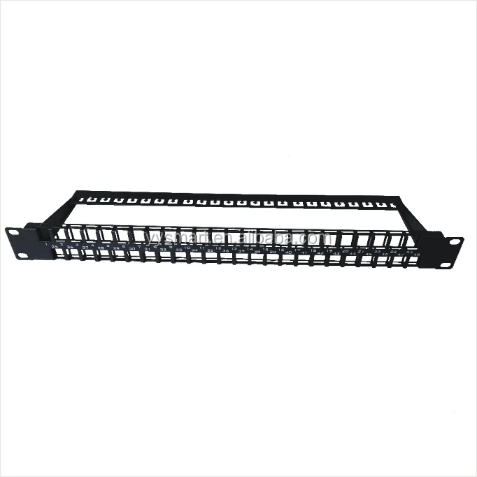 RJ45 1U 48 портовая коммутационная панель Cat6 UTP 19