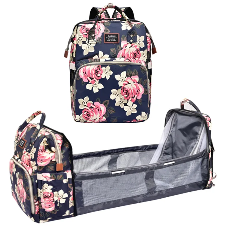 
custom travel bassinet foldable moms dads backpack multifunctional baby diaper bag and cot 