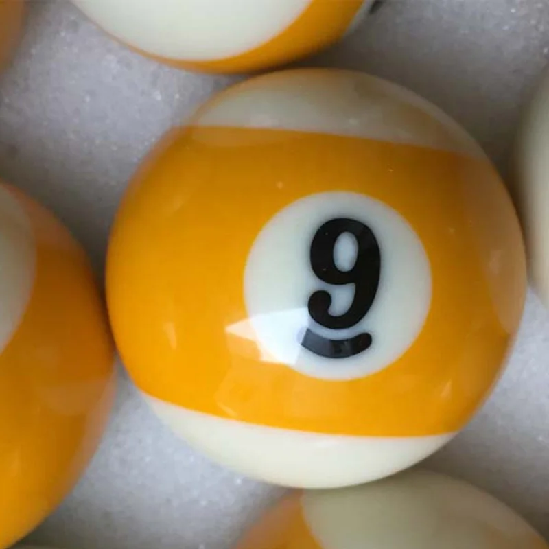
xmlivet 57.25mm=2 1/4inch Billiards Pool cue balls in NO8 or NO9 Resin durable Nine-Ball Cue Balls Billiards accessories 