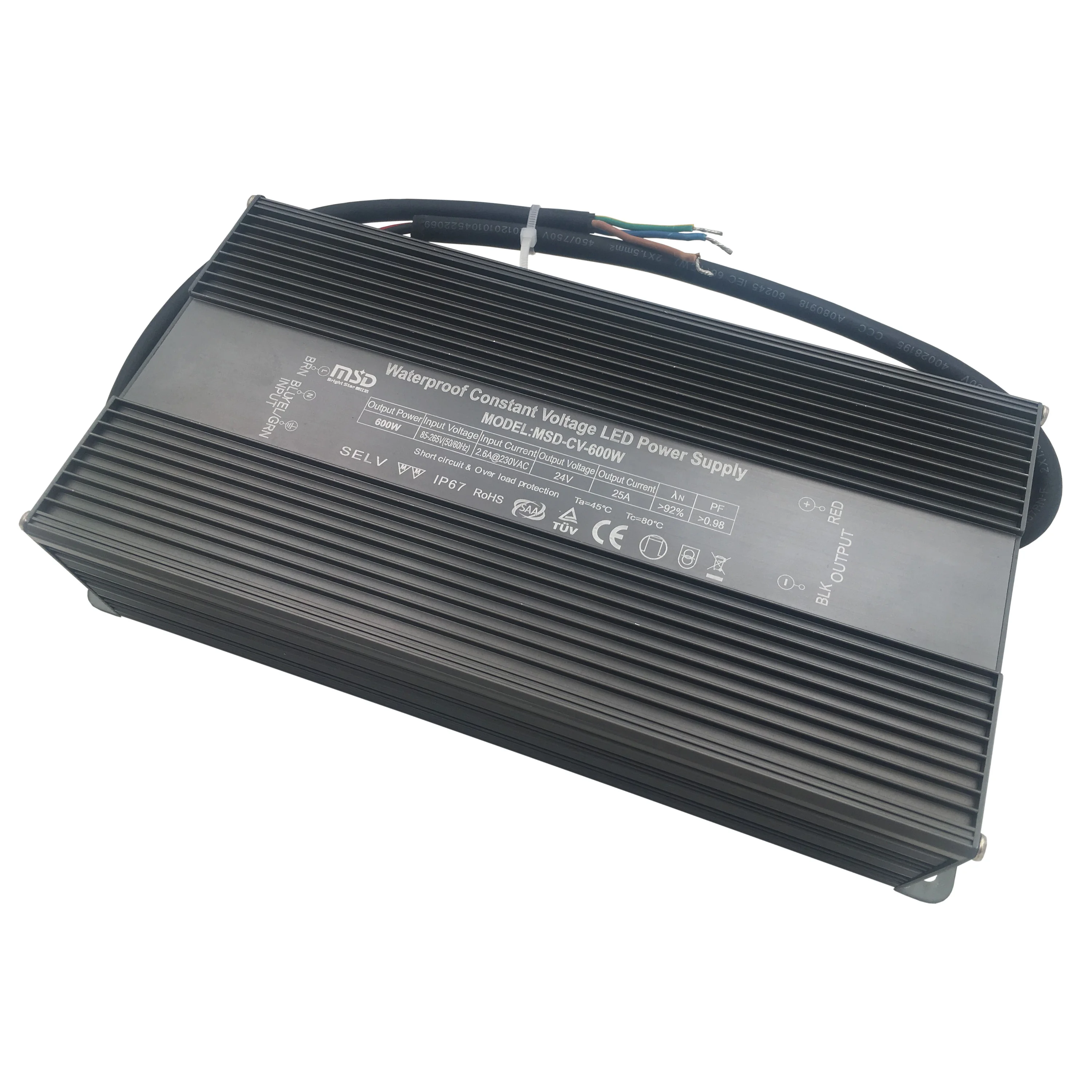 480W Constant Voltage Led Switching Power Supply IP67 Waterproof High PFC 400W 480W 500W 24V 48V 54V Switching Power Supply