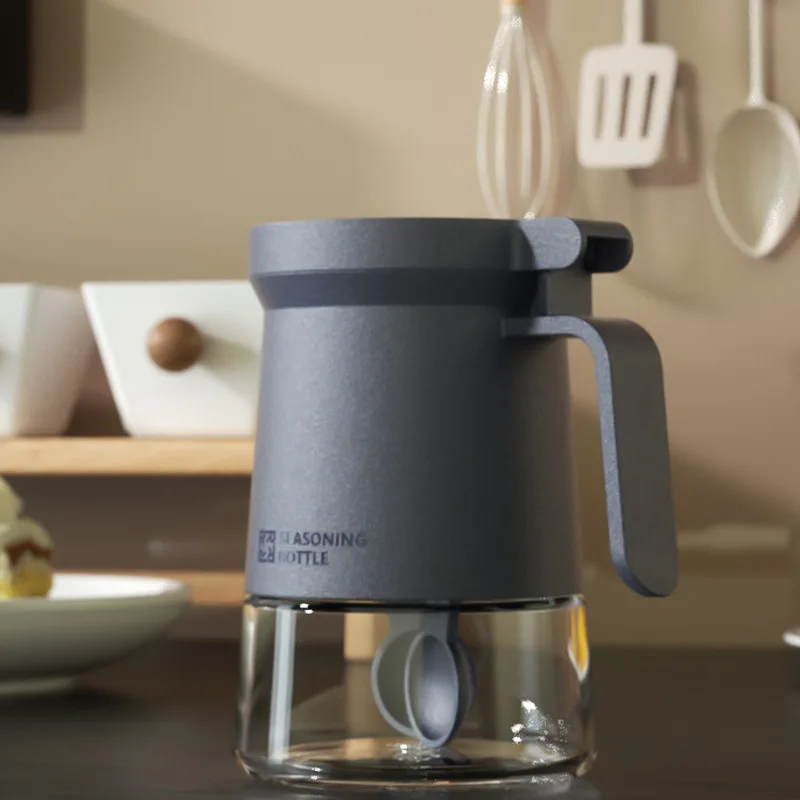 Glass seasoning jar moisture-proof seasoning bottle kitchen salt shaker seasoning jar