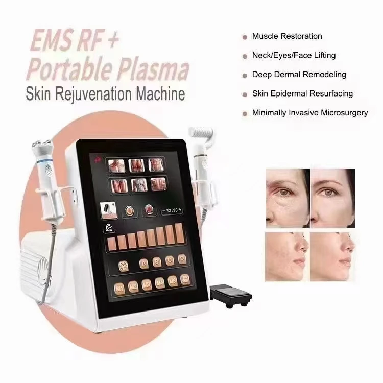 Facial Contouring Ems rf skin tightening lifting 2 in 1 Plasma Pen face Remodeling Skin Muscle sculpting Spot Remover device