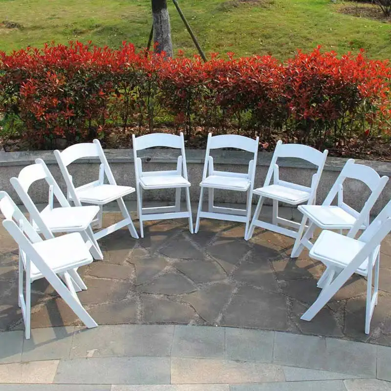 Wholesale Avant garden Colorful Resin Plastic Wedding Folding Wimbledon Chair