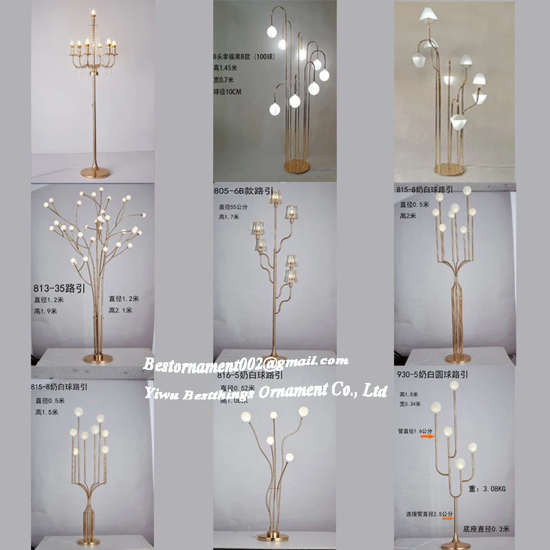 Wholesale Wedding Decoration LED Lighted Centerpiece Wedding Stage Backdrop Decor Light Wedding Lights Stand