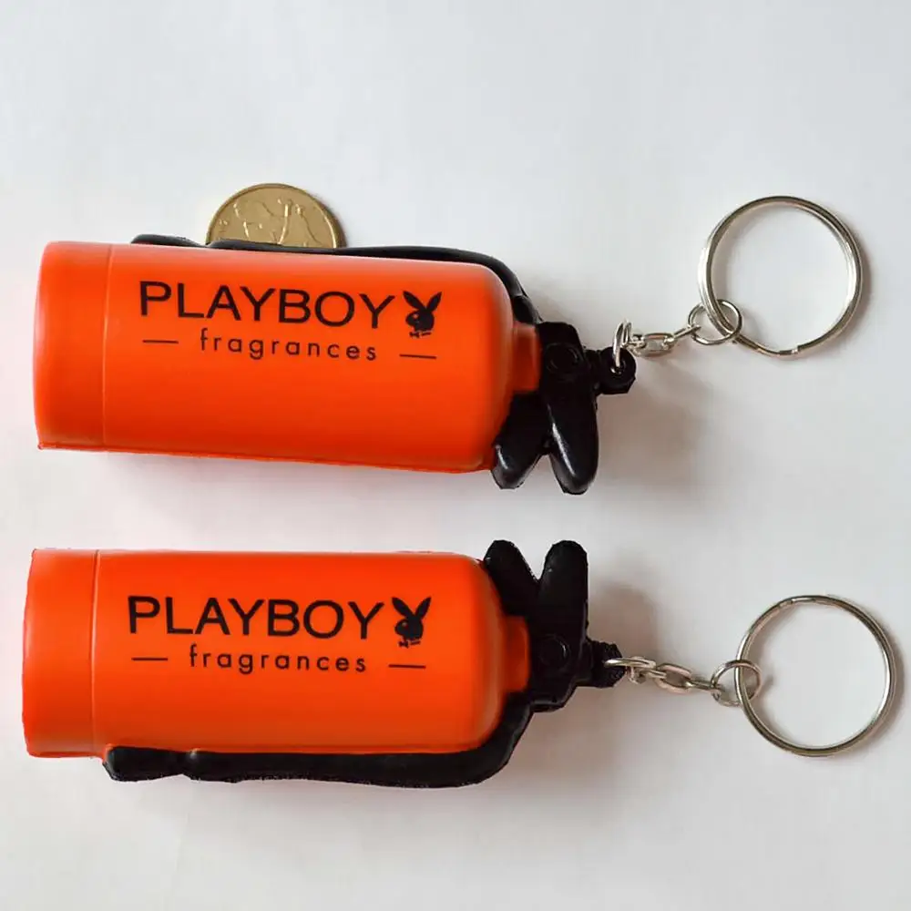 pu stress fire extinguisher keychain