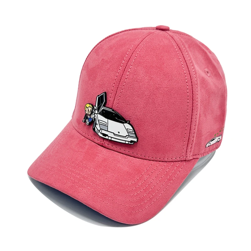 OEM High Quality Suede Baseball Cap Wholesale Gorras Custom Embroidery Logo Curved Brim Sport Baseball Cap