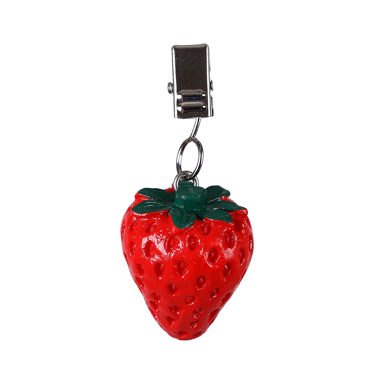 TwoFish Outdoor Table Weights Set of 4 Strawberry Resin Table Cover Tablecloth Weights Clips Handicraft Tablecloth Clips
