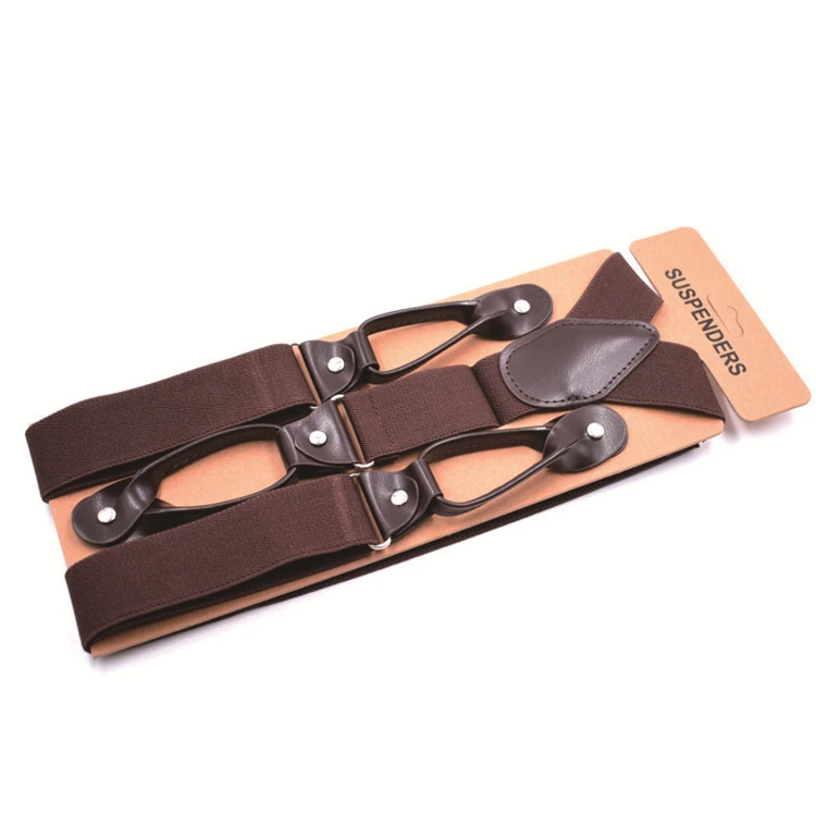 High Quality Y-Style Back Suspender Tactical Men Metal Clip Wide Work Trouser Suspenders for Outside Work