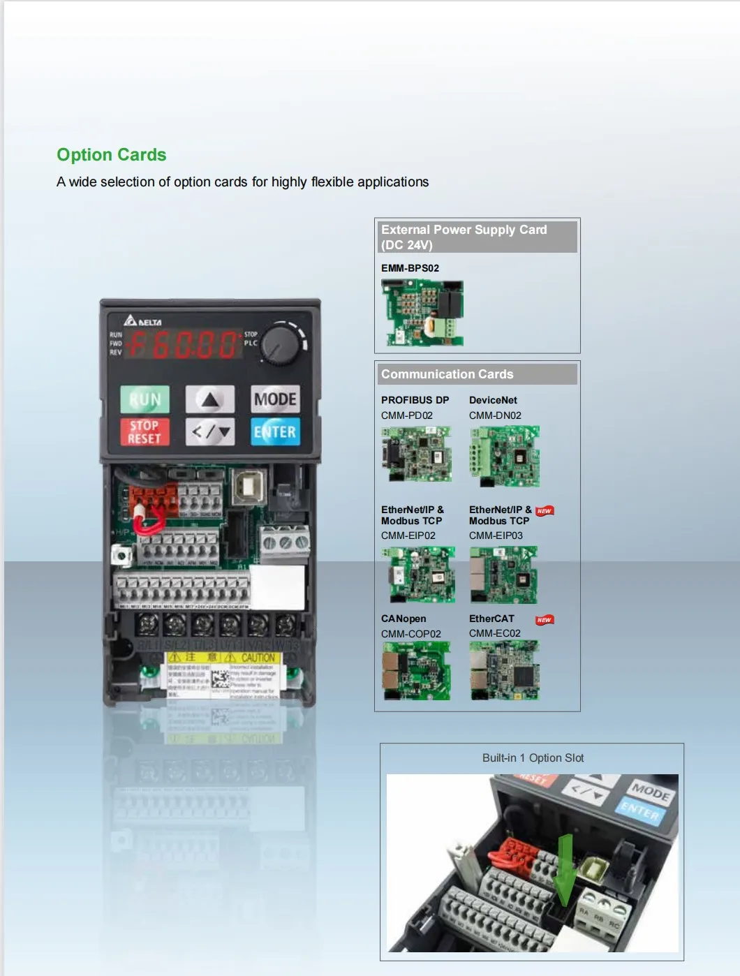 Delta Inverter  Delta VFD-MS300 Series AC DriveVFD17AMH43ANSAA(7.5KW380V)