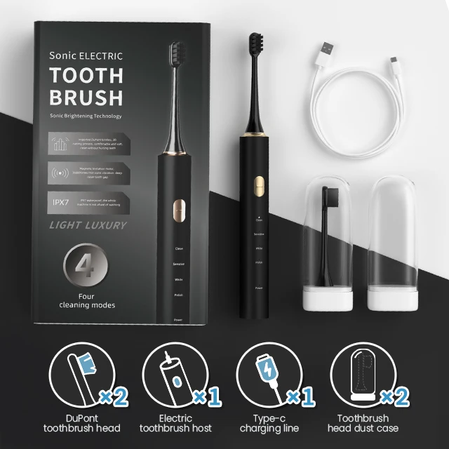 2023 Wholesale Adult Electric Tooth Brush Ultrasonic Automatic Electronic Smart Sonic Electric Toothbrush