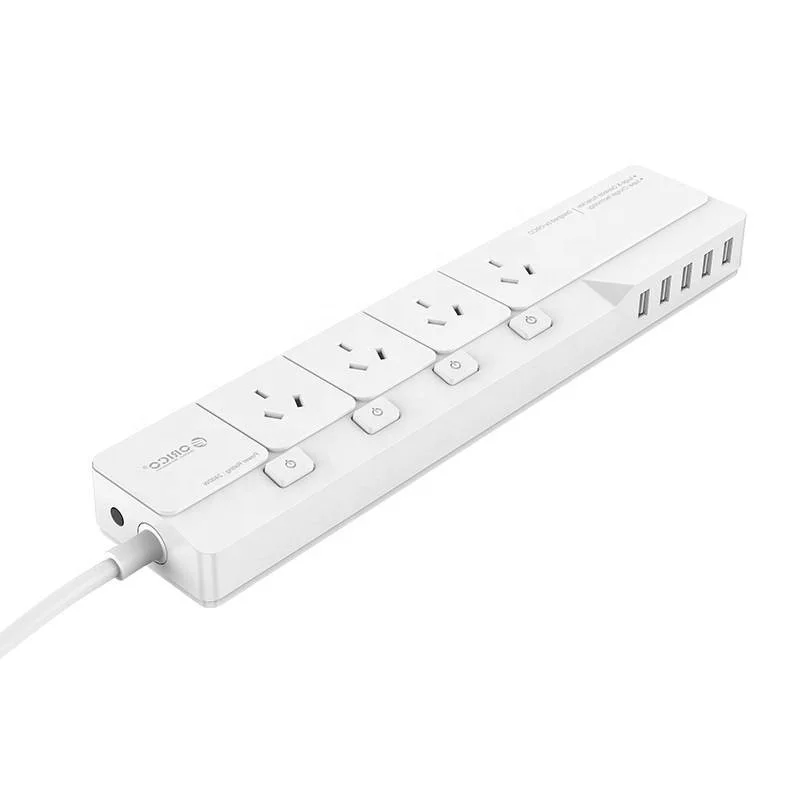ORICO Desk 4 AC Outlet 5 USB Charger Port 10A 2400W Smart AU Type Power Strip For Australia OSJ-4A5U-AU