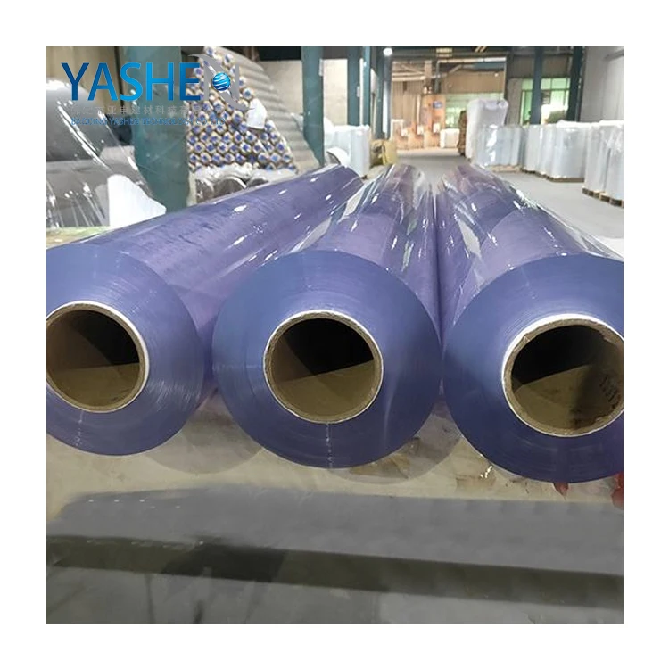 raw material pvc film pvc super clear film transparent roll  for thermoforming