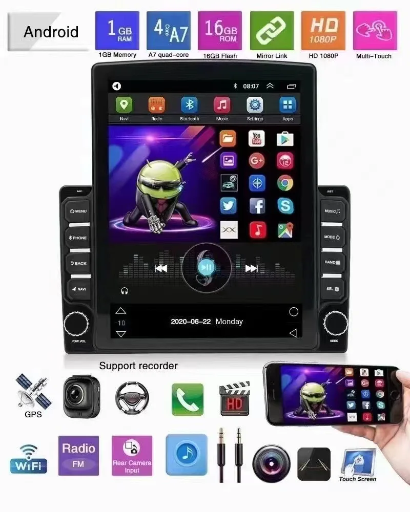  9 7 дюймовый автомобильный Android дисплей WIIFI USB
