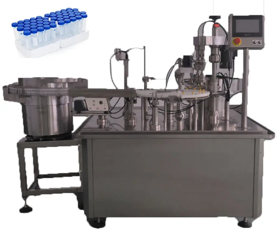 2 ml Automatic Non-invasive DNA paternity testing during pregnancy filling capping and labeling machine