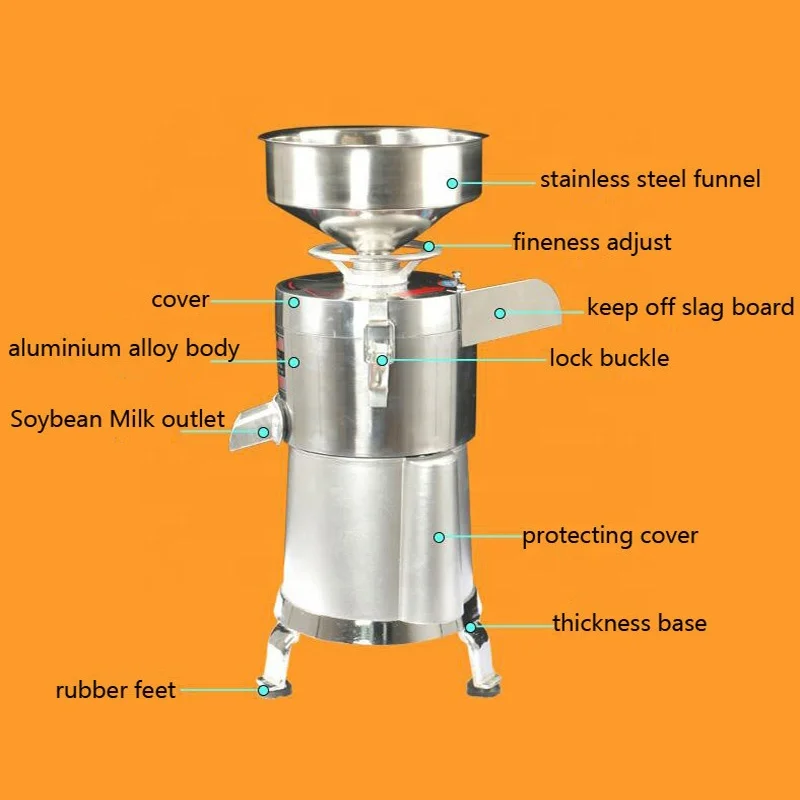 Smooth Tiger Nut Soy Milk Nuts Milk Making Machine With Low Noise