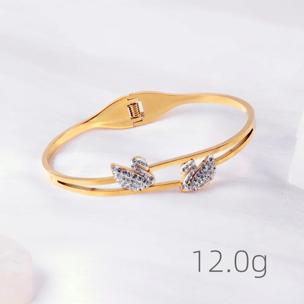 New Trendy Gold Metal Bracelets Set Heart Open Charm Bangle Bracelet Set Multilayer Infinity Heart Bracelet For Women Jewelry