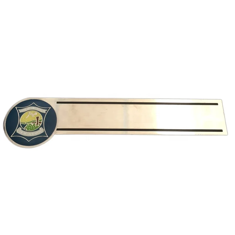 Office Employee Nameplates Soft Enamel Plaques Reusable Name Badge Plate Blank Metal with Safety Pin Customized Souvenir Europe