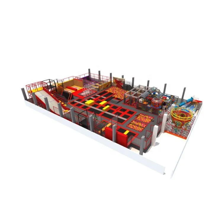 Taiyuan Leku Trampoline Theme Park Naughty Castle Large Entertainment Equipment
