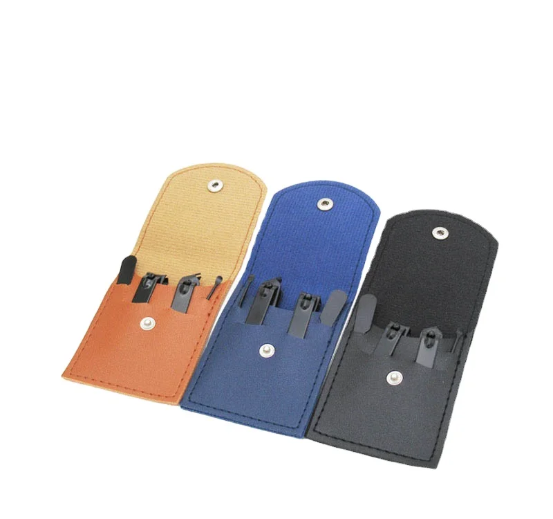 Professional 4 7 12 16 18 pcs stainless steel nail cutter set black manicure kit pedicure manicure set