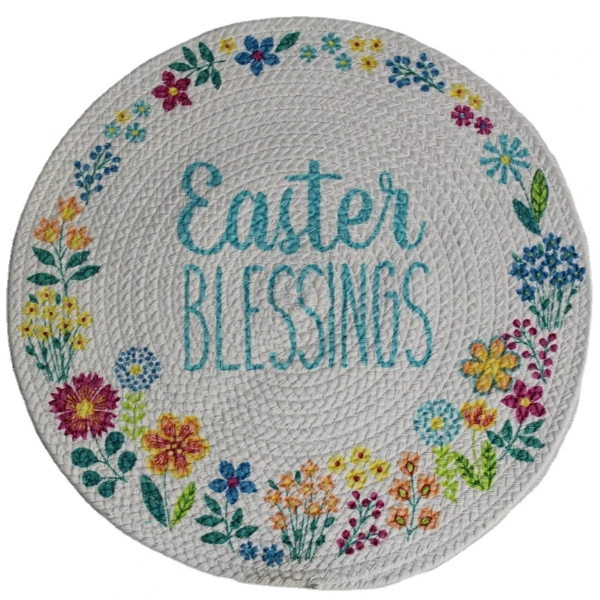 
Customized Non-slip Mats Insulation Pad Hot Sale mats Letter Print Place mat 