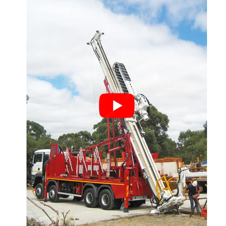 300 truck water well borehole rotary drilling rig machine with famous brand truck Vehicle mounted Water Well Drilling