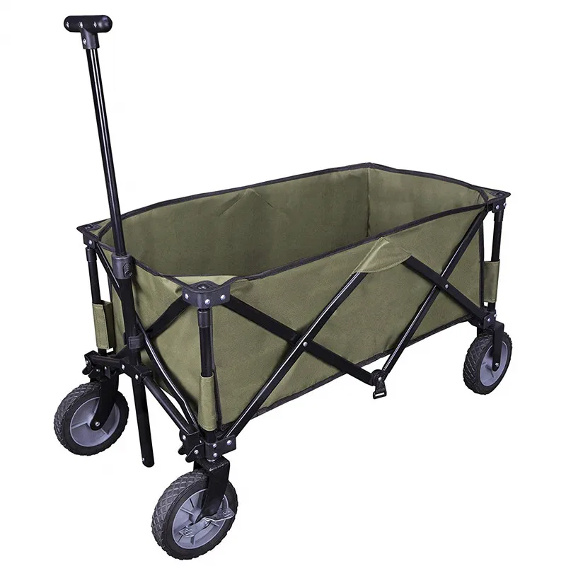 Large Capacity Beach Wagon Collapsible Utility Beach Cart
