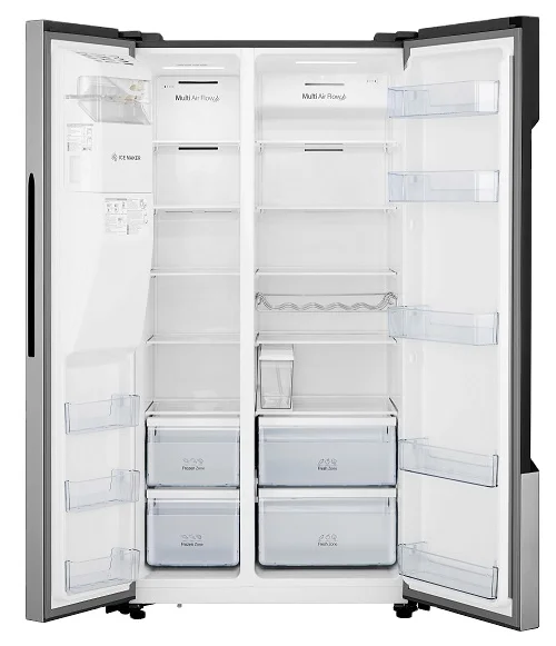 220V 60HZ Inverter Side By Side Refrigerator With Water Ice Dispenser