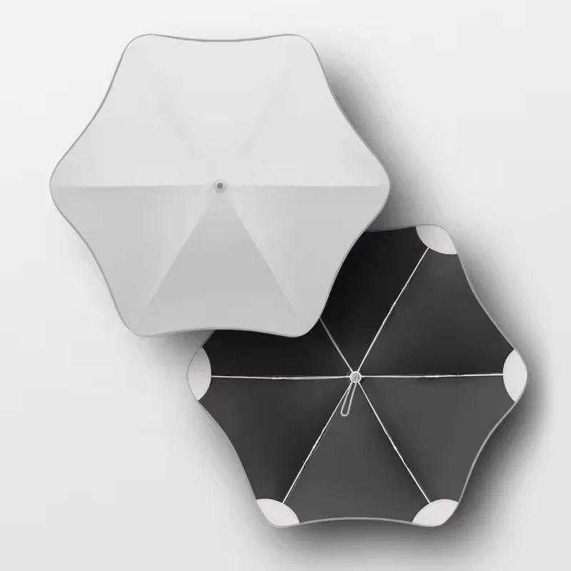 Fashion Safty Round Corner Straight Blunt Umbrella No Tips With UV Protection