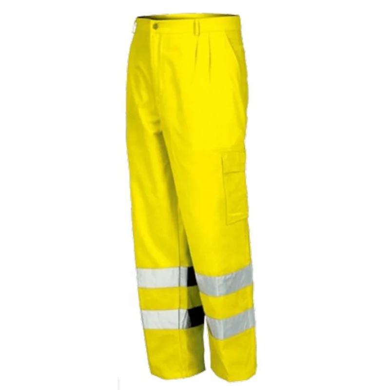 Hot Selling Good Quality En20471 Safety Security Custom Pants Mens Cargo Pants Hi Vis Work Wear Trouser