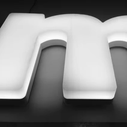 Koncept Business Store Frontlit Letter Dign Name Boards RGB Led Light Signage Shop Printing Outdoor Illuminated Led Logo Signs