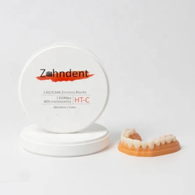 Zahndent «камень ножницы бумага» циркониевый блок cad cam изготовление зубных протезов системы для Стоматологическое лабораторное 16 видов цветов A1 A2 A3 после в Китае (стандарты CE