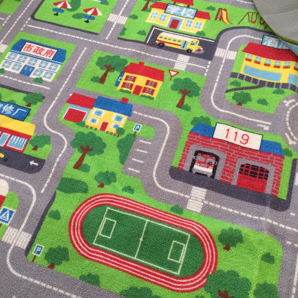 
Custom design printable children baby floor playing mat carpet kids rugs 