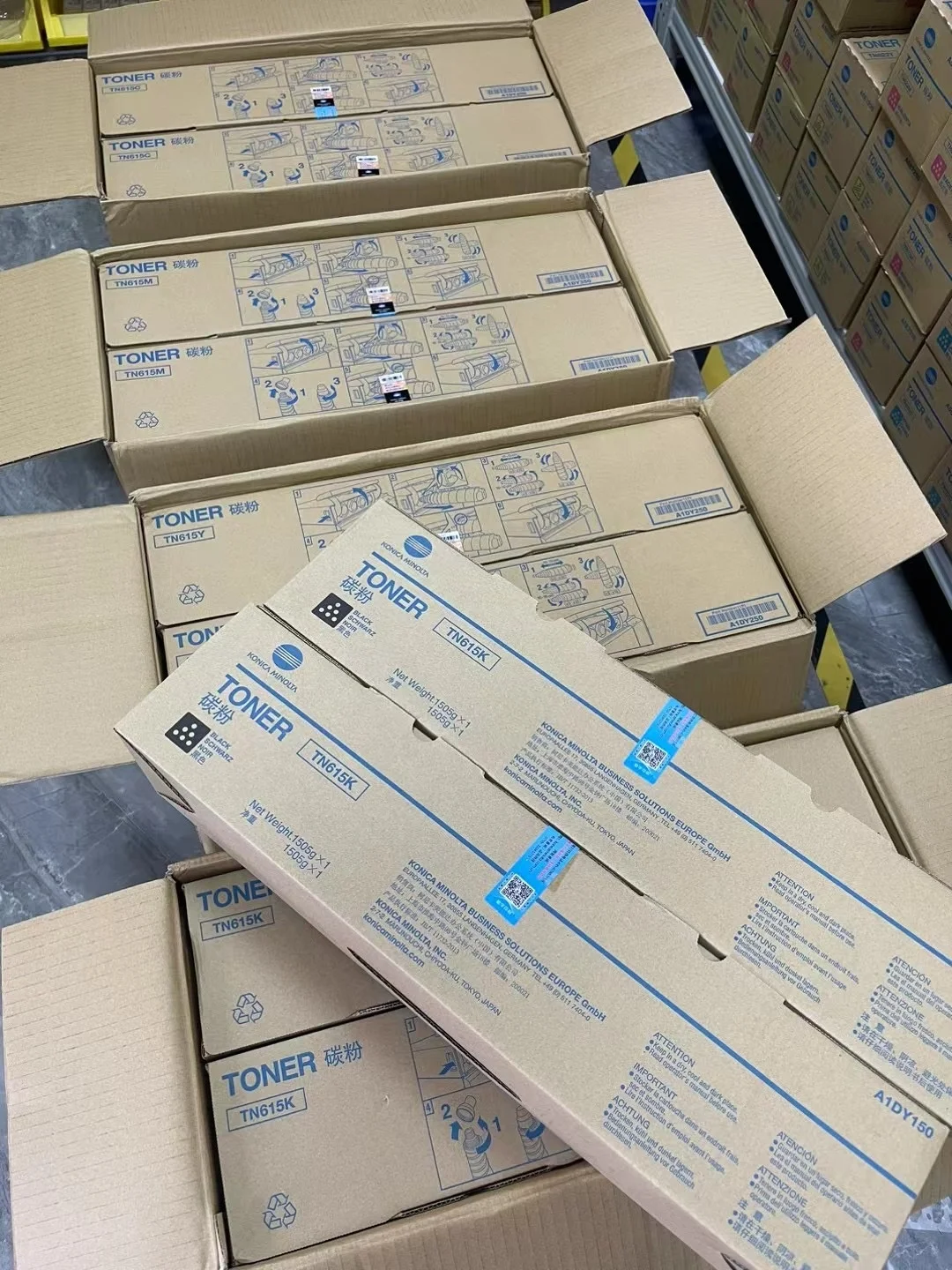 Новый оригинальный принтер konica minolta TN615 с тонером для принтера Bizhub C1085 C1100 C6085 C6110 C6100 C6105