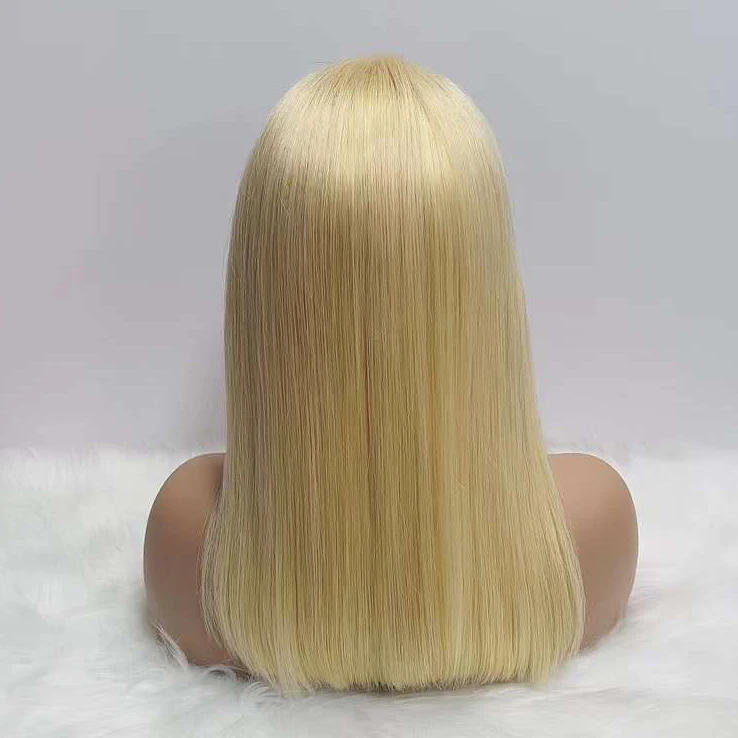 Wholesale 613 blonde bob human hair wigs,wholesale price peruvian short 613 human hair lace front wigs for black women