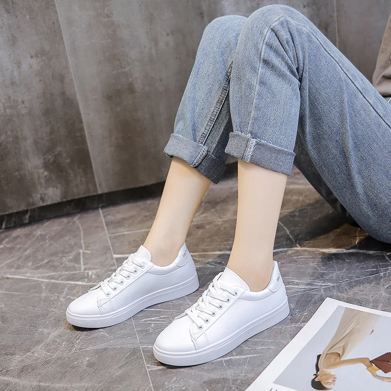 Wholesale New Arrival Classic Outdoor Walking Comfort Casual Shoes Fashion Women White Sneakers
