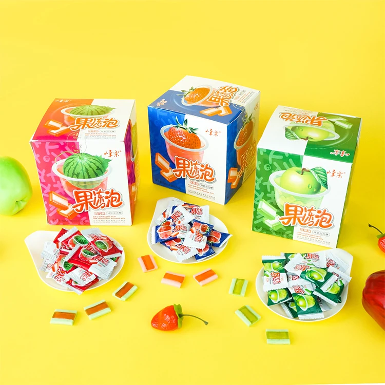 Жевательная резинка с ароматом клубники, жевательная резинка в большой упаковке