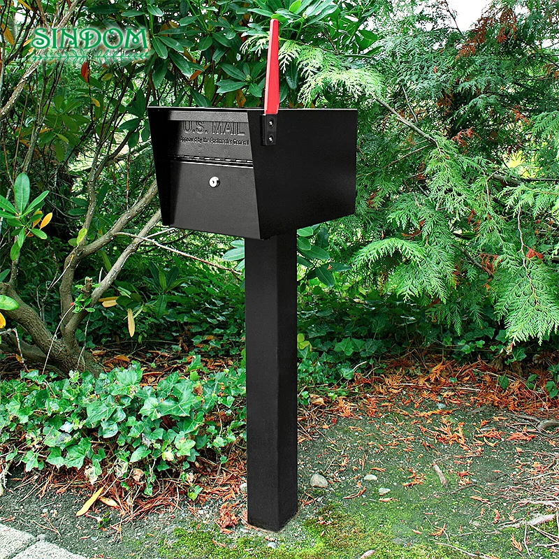 Hot Sale American Customized Size Letter Box US Metal Mailbox Post