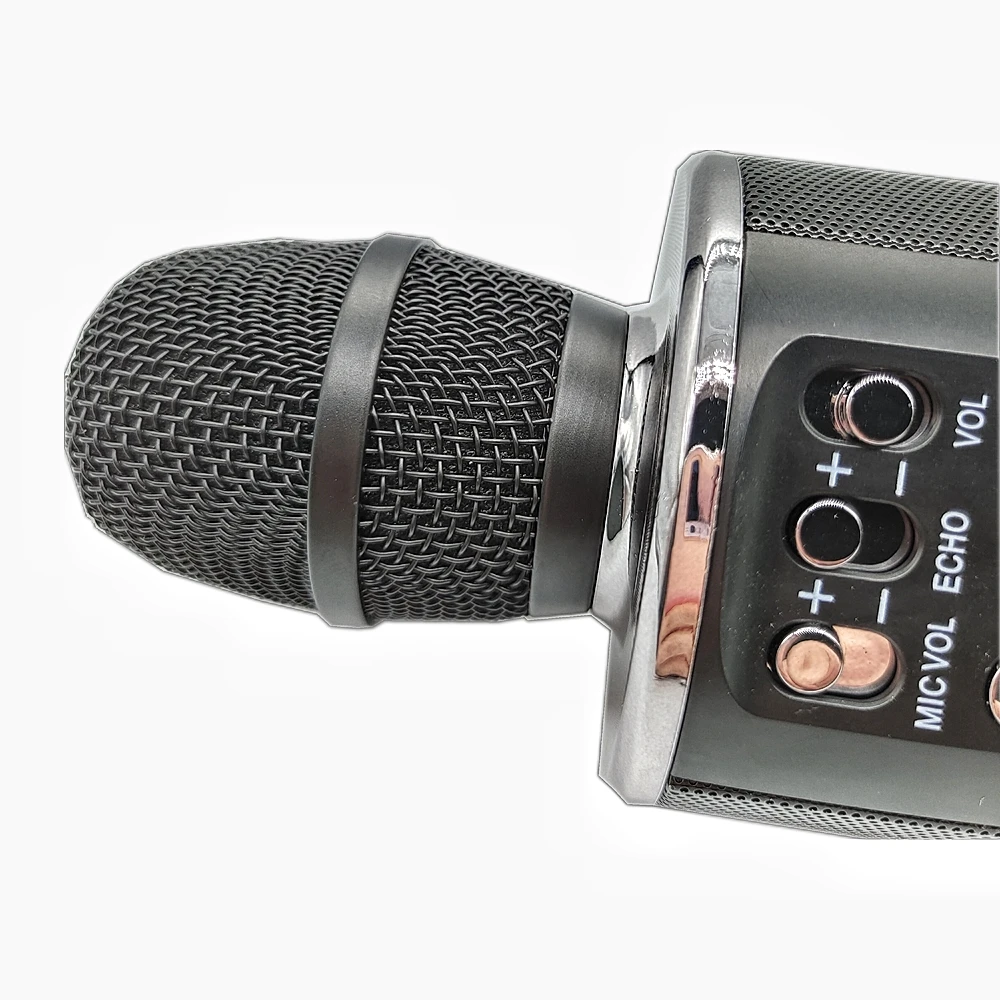 
HYD TECH Amazon best selling birthday party live streaming rechargeable microphone handheld karaoke with LED stage lighting led 