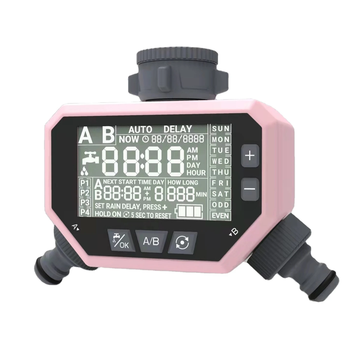 water timer 2 outlet Automatic Irrigation Garden Watering Water Electronic Digital Sprinkler Timer 2 zone weekly  water timer