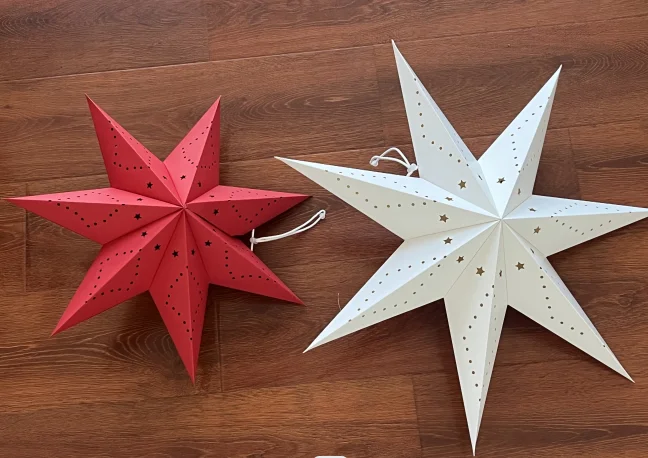 2023 High Quality Paper Star Festival Lampshade Ceiling Lights Ramadan Decoration Ramadan Lights