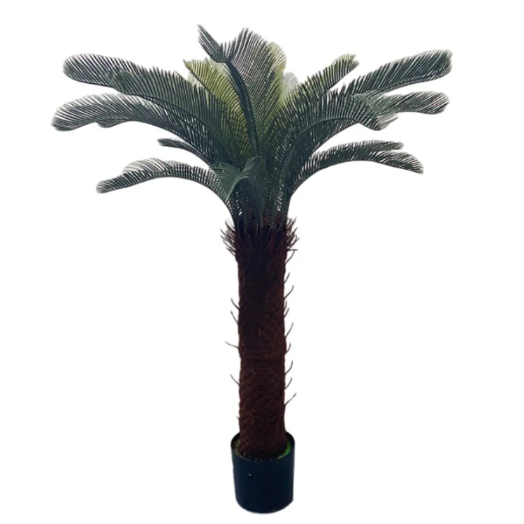 Real Touch High Simulated Bonsai Artificial Sago Cycas Tree Cycad Plant Green Plants for Decorations with Competitive Price