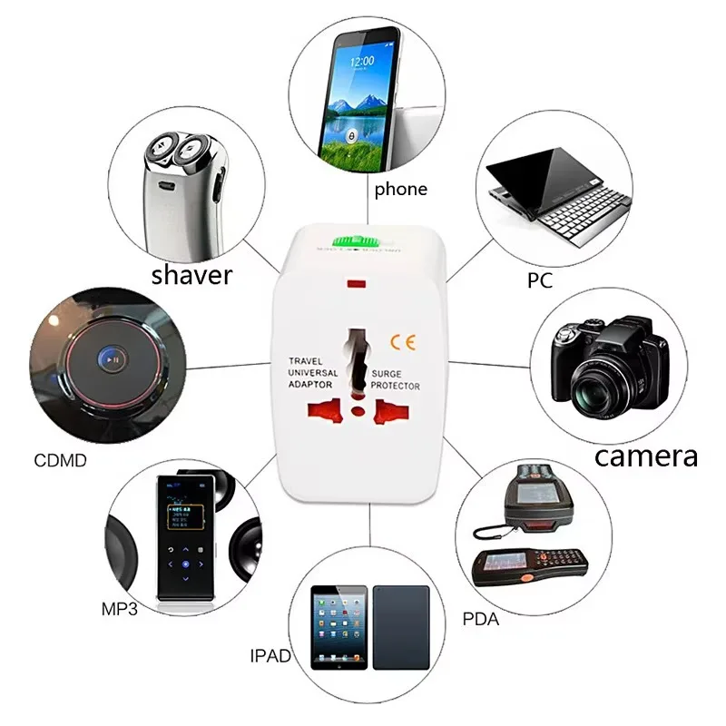 Electric Plug Power Socket Adapter International Travel Adapter Universal Travel Socket USB Power Charger Converter EU UK US AU