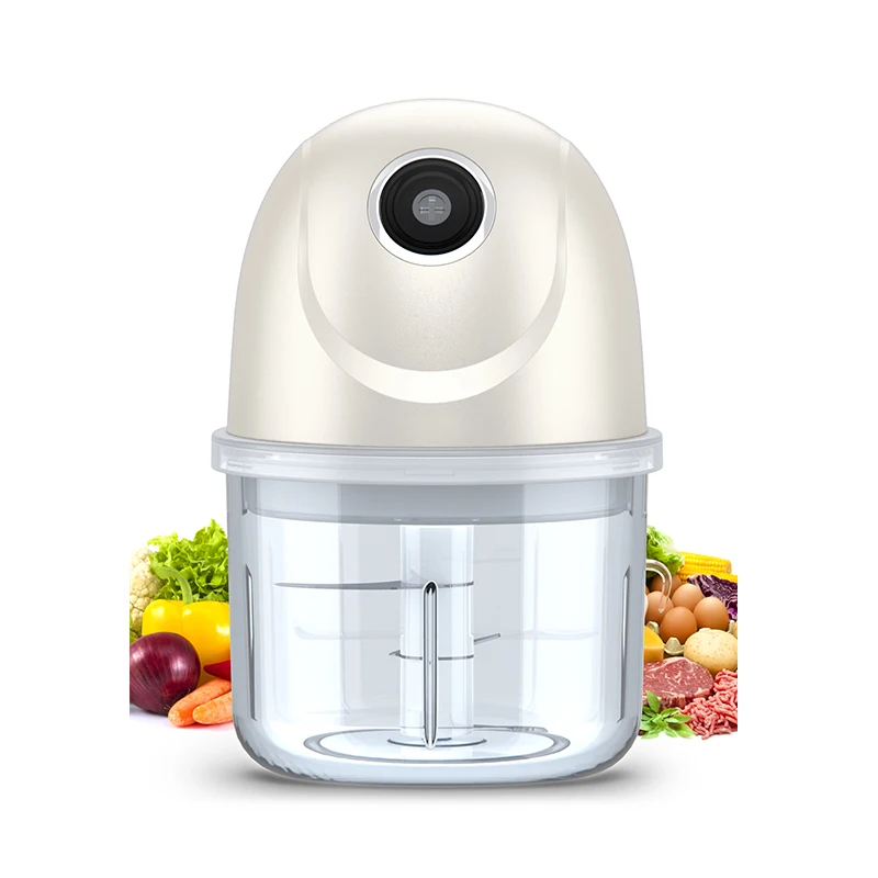 OEM Multifunction Portable  Kitchen Yam Pounder Food USB Mini Mincer Pounding Machine Meat Chopper Grinder